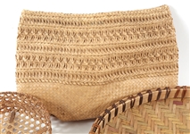 LATE 19TH C. PHILIPPINES BASKETS & DRINKING GOURD