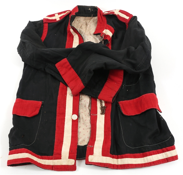 LATE 19TH C. US WEST HAND SEWN LINEN JACKET