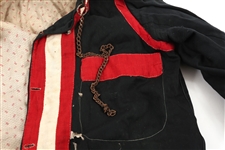 LATE 19TH C. US WEST HAND SEWN LINEN JACKET