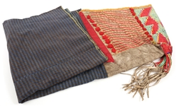 LATE 19TH C. NATIVE AMERICAN CRADLE BOARD COVER