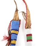LATE 19TH C. NATIVE AMERICAN BEADED AWL POUCHES