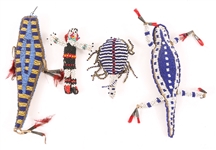 LATE 19TH C. NATIVE AMERICAN BEADED TRADE GOODS