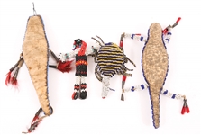 LATE 19TH C. NATIVE AMERICAN BEADED TRADE GOODS