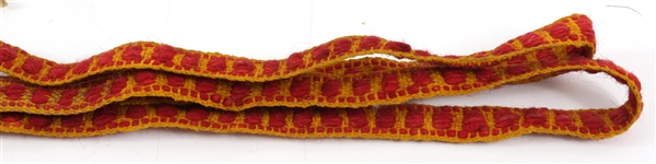 LATE 19TH C. NATIVE AMERICAN BEADED & WOVEN TRADE GOODS