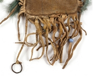 LATE 19TH C. NATIVE AMERICAN BEAD AND QUILLWORK POUCHES