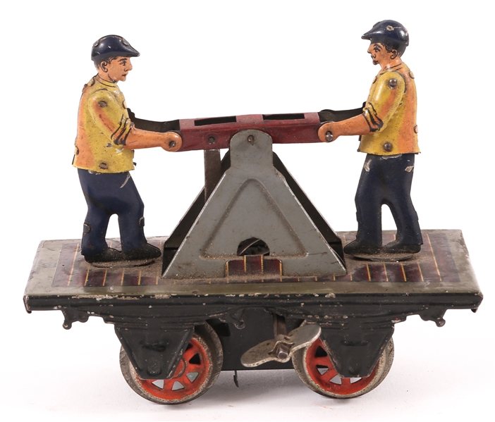 EARLY 20TH C. BING O GA. WINDUP HAND CAR