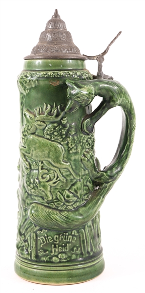 20TH C. 1.5 LITER GERMAN BEER STEIN 