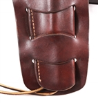 LEATHER HANDGUN HOLSTER AND AMMO BELT