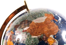 SEMI-PRECIOUS STONE GLOBE