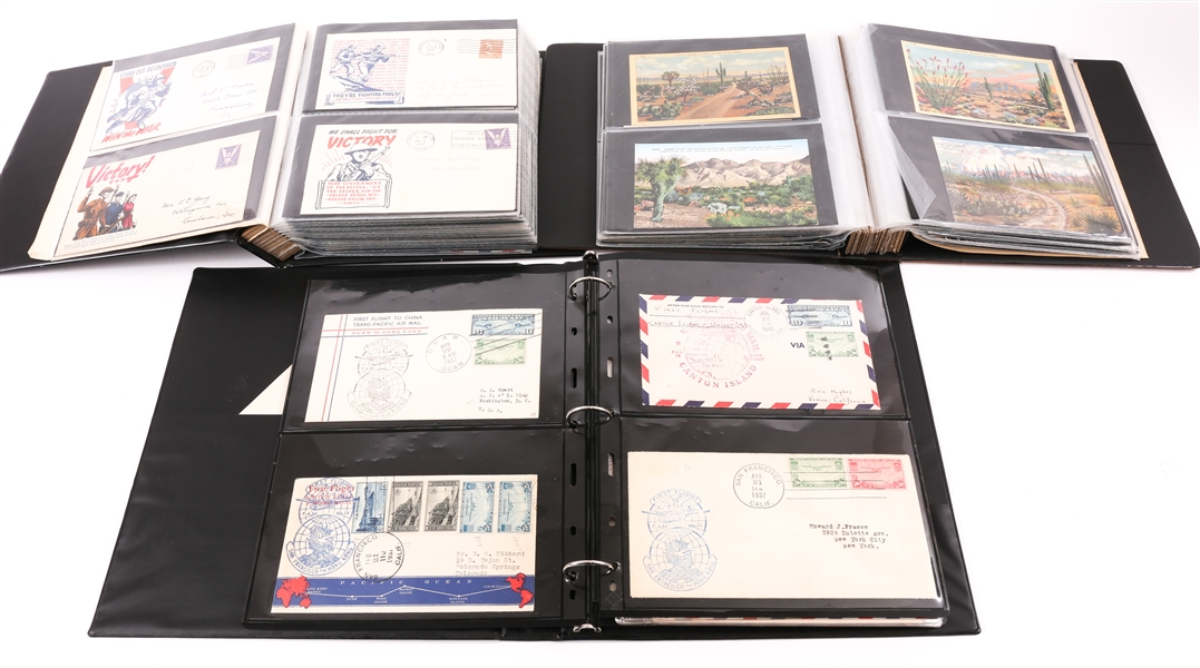 20TH C. STAMPS, COVERS, & POSTCARDS ESTATE LOT