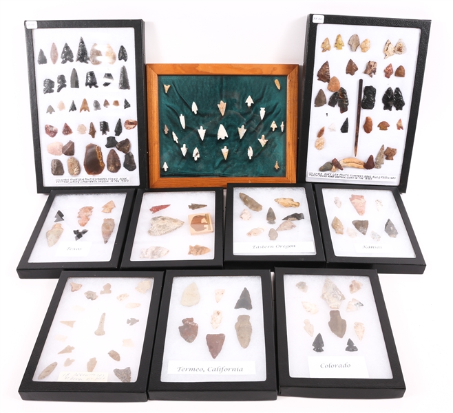 NORTH AMERICAN KNAPPED LITHIC PROJECTILE POINTS & TOOLS