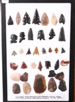 NORTH AMERICAN KNAPPED LITHIC PROJECTILE POINTS & TOOLS
