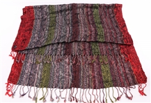 SILK LONG SCARF AND POLYESTER SQUARE SCARF