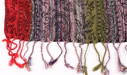 SILK LONG SCARF AND POLYESTER SQUARE SCARF
