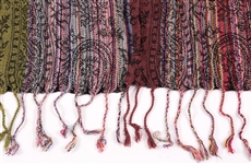 SILK LONG SCARF AND POLYESTER SQUARE SCARF