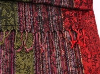 SILK LONG SCARF AND POLYESTER SQUARE SCARF