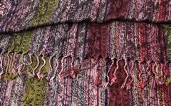 SILK LONG SCARF AND POLYESTER SQUARE SCARF