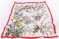 SILK LONG SCARF AND POLYESTER SQUARE SCARF