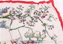 SILK LONG SCARF AND POLYESTER SQUARE SCARF