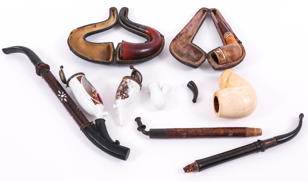 WOOD, MEERSCHAUM, AND CERAMIC PIPES, BOWLS, & STEMS 