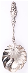 STERLING SILVER WHITING LILY SERVING SPOON