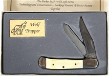 PARKER USA WILD LIFE SERIES WOLF TRAPPER POCKET KNIFE