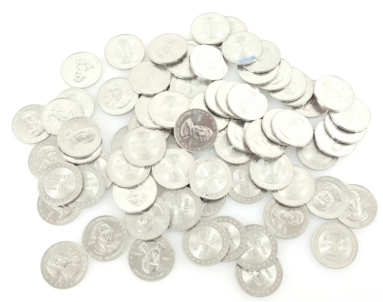 SHELLS COIN GAME MR. PRESIDENT COIN GAME - 75 TOKENS