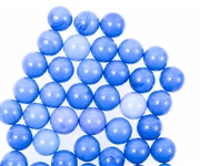 20TH C. OPAQUE BLUE MARBLES