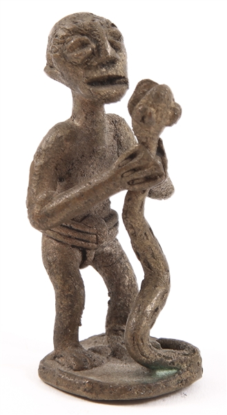 20TH C. ASHANTI AKAN BRASS GOLD WEIGHT
