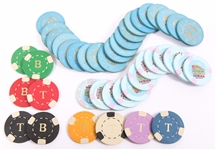CASINO GAMING GAMBLING CHIPS - LOT OF 42