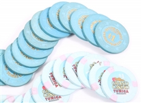 CASINO GAMING GAMBLING CHIPS - LOT OF 42