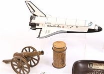 NASA SHUTTLE DISCOVERY MODEL, CIVIL WAR CANNON & MORE