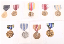 MILITARY SERVICE MEDALS - LOT OF 9