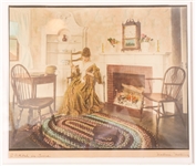 WALLACE NUTTING A STITCH IN TIME FRAMED PRINT