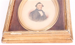 LATE 19TH C. PORTRAIT PRINT IN GILT FRAME