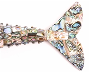 MID 20TH C. ARTICULATED ABALONE FIGURAL BOTTLE OPENER