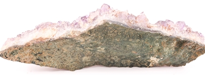 AMETHYST CRYSTALS IN STONE MATRIX 