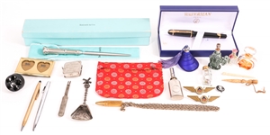 DESK ACCESSORIES - PENS, VIALS, MINIATURE TOOLS