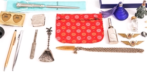 DESK ACCESSORIES - PENS, VIALS, MINIATURE TOOLS