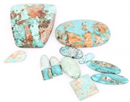 CABOCHON CUT TURQUOISE PIECES
