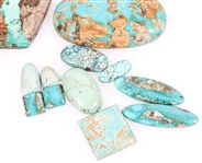 CABOCHON CUT TURQUOISE PIECES