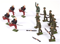 BRITAINS MIXED CONFLICT TOY SOLDIERS LOT OF 42