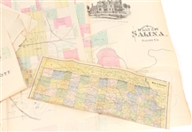 LATE 19TH & EARLY 20TH C. KANSAS MAPS LOT OF 6