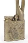 ENGRAVED BRASS CHINESE WATER PIPE