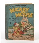 1934 MIDGET POP UP BOOK MICKEY MOUSE IN YE OLDEN DAYS
