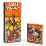 EARLY 20TH C. MICKEY MOUSE & BUGS BUNNY BOOKS