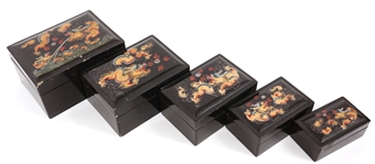 20TH C. ASIAN TRAVEL SOUVENIR DESK TOP DECOR LOT OF 6