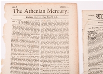 ATHENIAN MERCURY & LONDON CHRONICLE NEWSPAPERS 