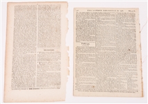 ATHENIAN MERCURY & LONDON CHRONICLE NEWSPAPERS 