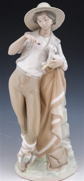 LLADRO PORCELAIN SHEPHERD #4834 FIGURINE